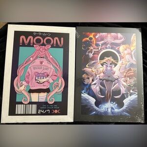 Sailor Moon Displate Metal Posters Bundle (2) – Sealed – Anime Wall Art
